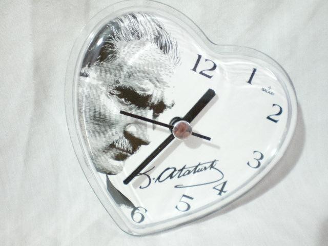 Buzdolabı saati Atatürk imzalı resimli saat